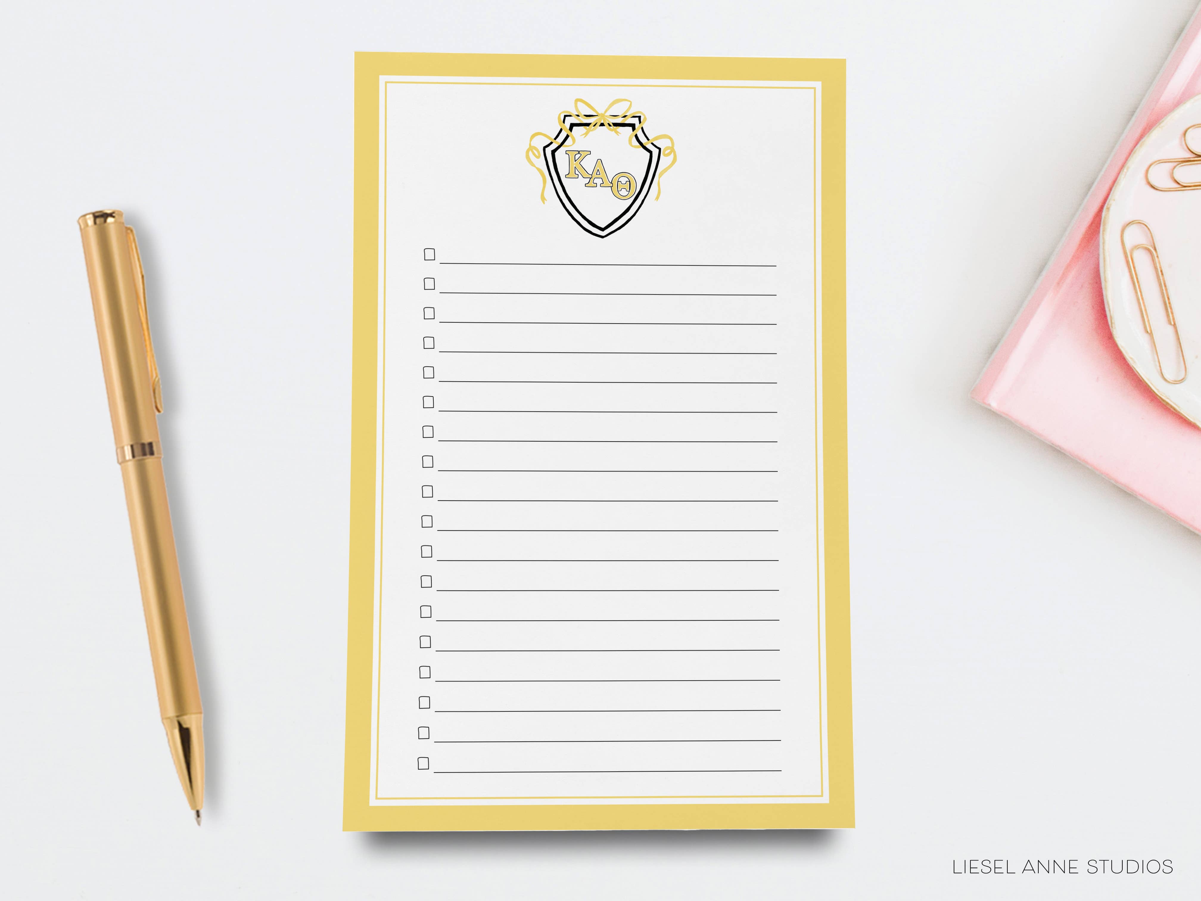 Liesel Anne Studios - Vendita all'ingrosso Bloc notes - Taccuini Kappa Alpha Theta [Con licenza ufficiale | Grandi]2