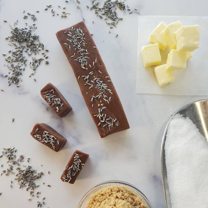 Lavender Caramels for wholesale by Sugar Love