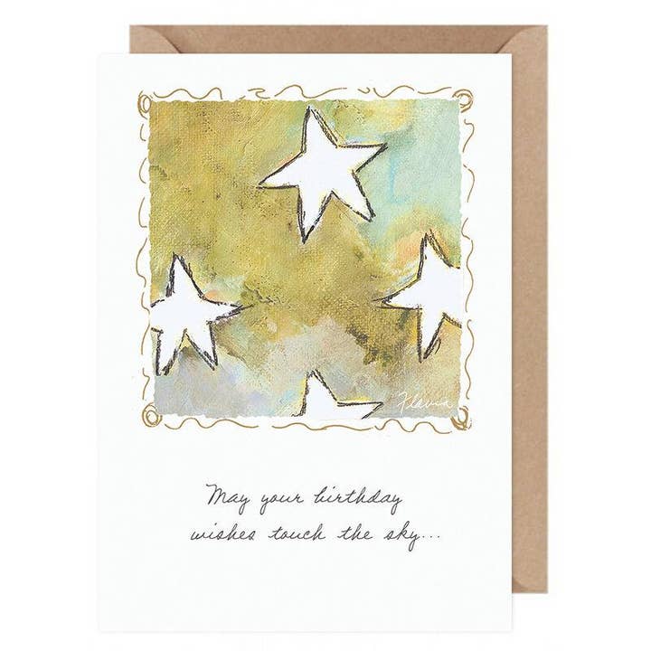 Verjaardagswensen... Flavia Card van Flavia Weedn 100% katoen Gemaakt in Zwitserland 0003-2077 voor wholesale door Flavia Art Studios