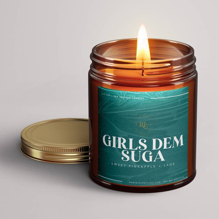 Girls Dem Suga Candle for wholesale by Reminiscent Luxe Candles