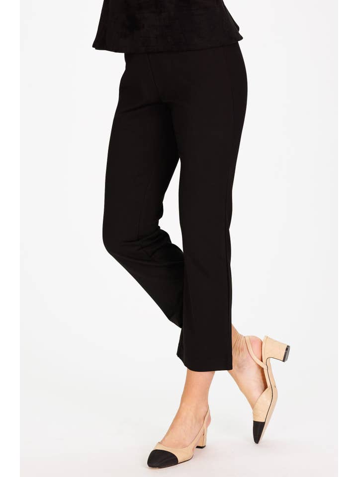 Duffield Lane - Wholesale Pants - Women's - Traveling Pant in Black Stretch Ponte2