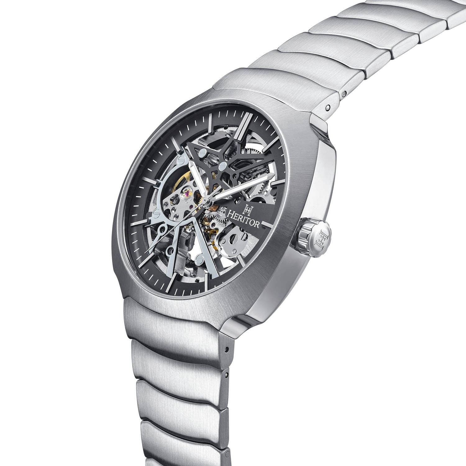 Heritor Automatic - Wholesale Wrist Watch - Men's - Heritor Automatic Magnus Skeleton Bracelet Watch1