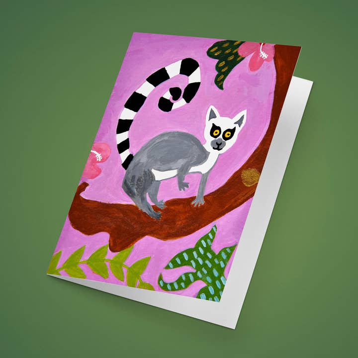 Lemur-Karten für den Großhandel von Hana Firestone Illustration