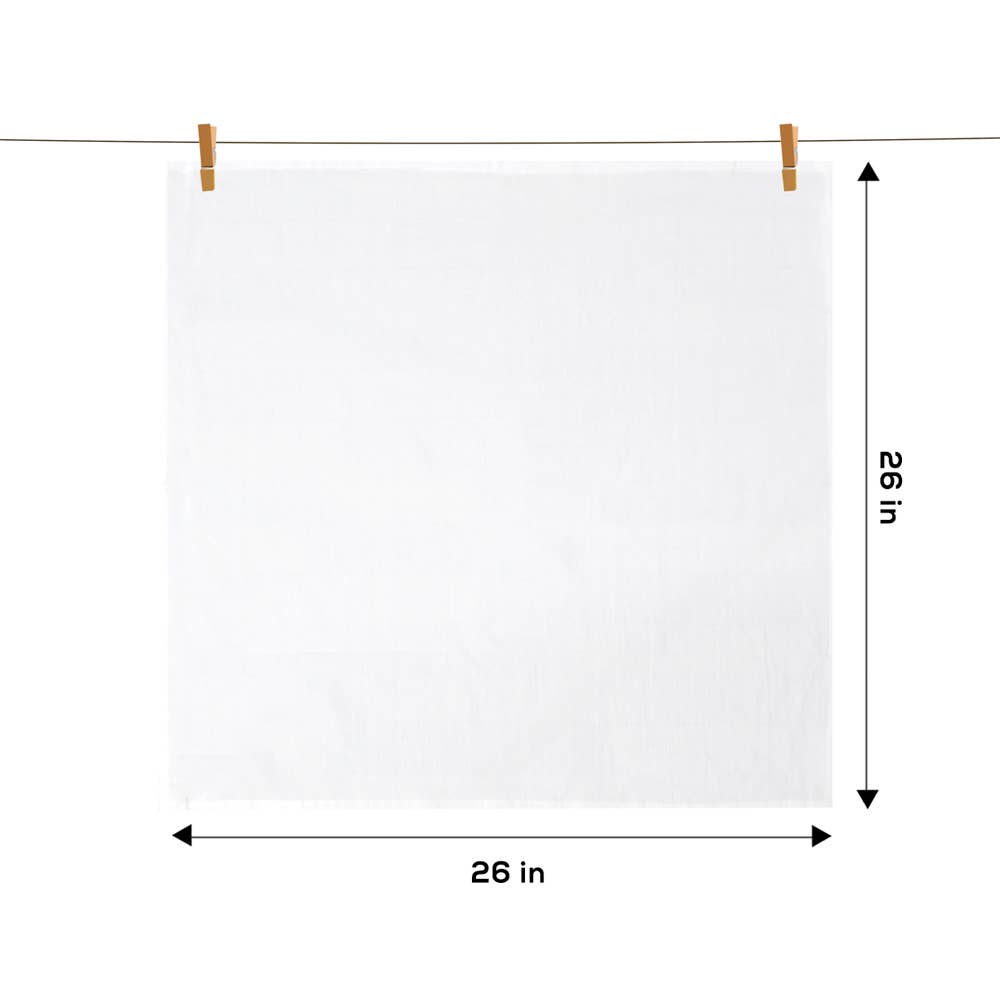 Mabelle Home - Wholesale Tea Towel - White Flour Sack Cotton Kitchen Towel2