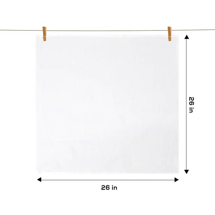 Mabelle Home - Wholesale Tea Towel - White Flour Sack Cotton Kitchen Towel2