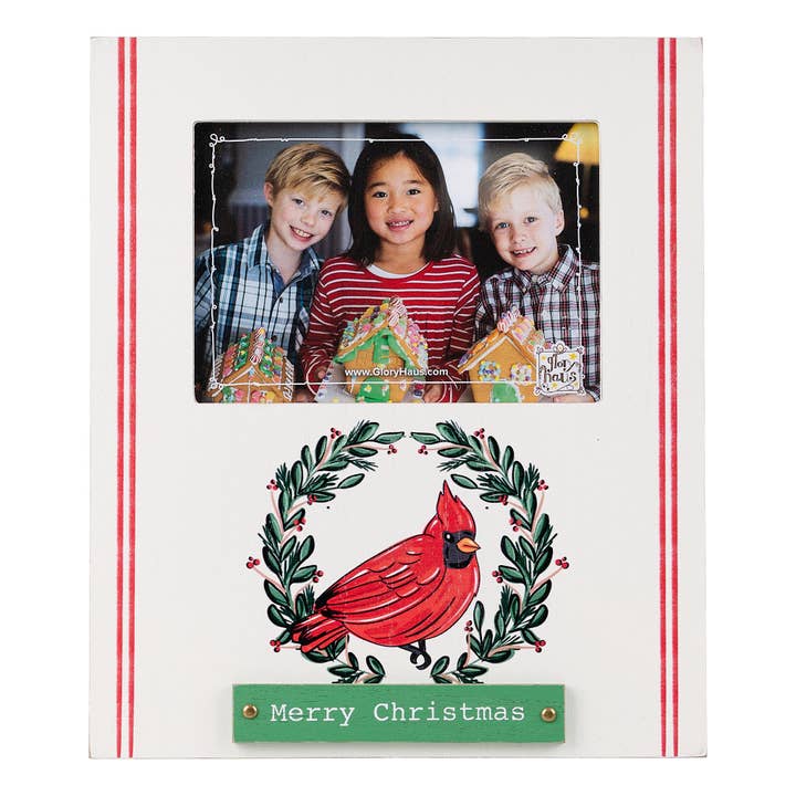Cadre Joyeux Noël Oiseau Rouge pour la vente par Glory Haus