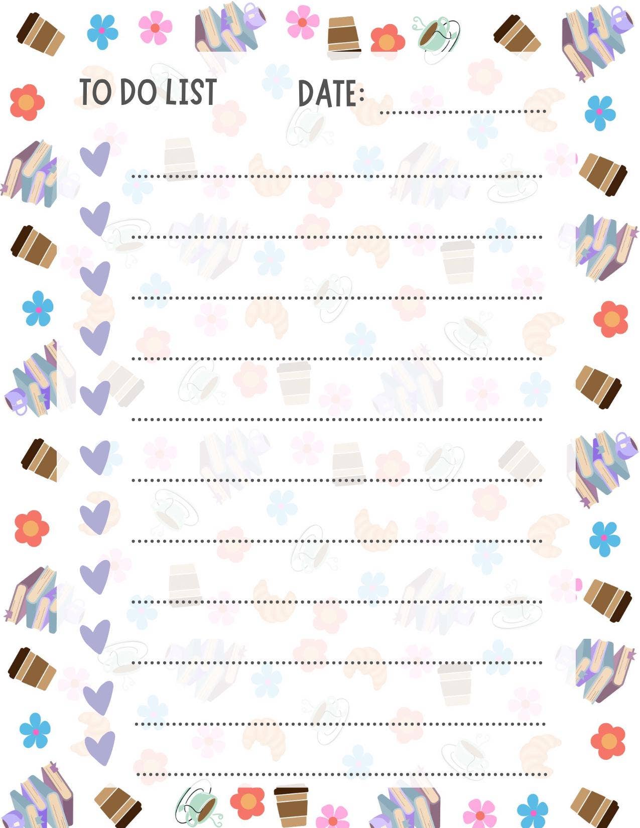 Autumnmist Boutique - Wholesale Notepad - Café & Chapters To-Do Notepad 4.25" x 5.5"3