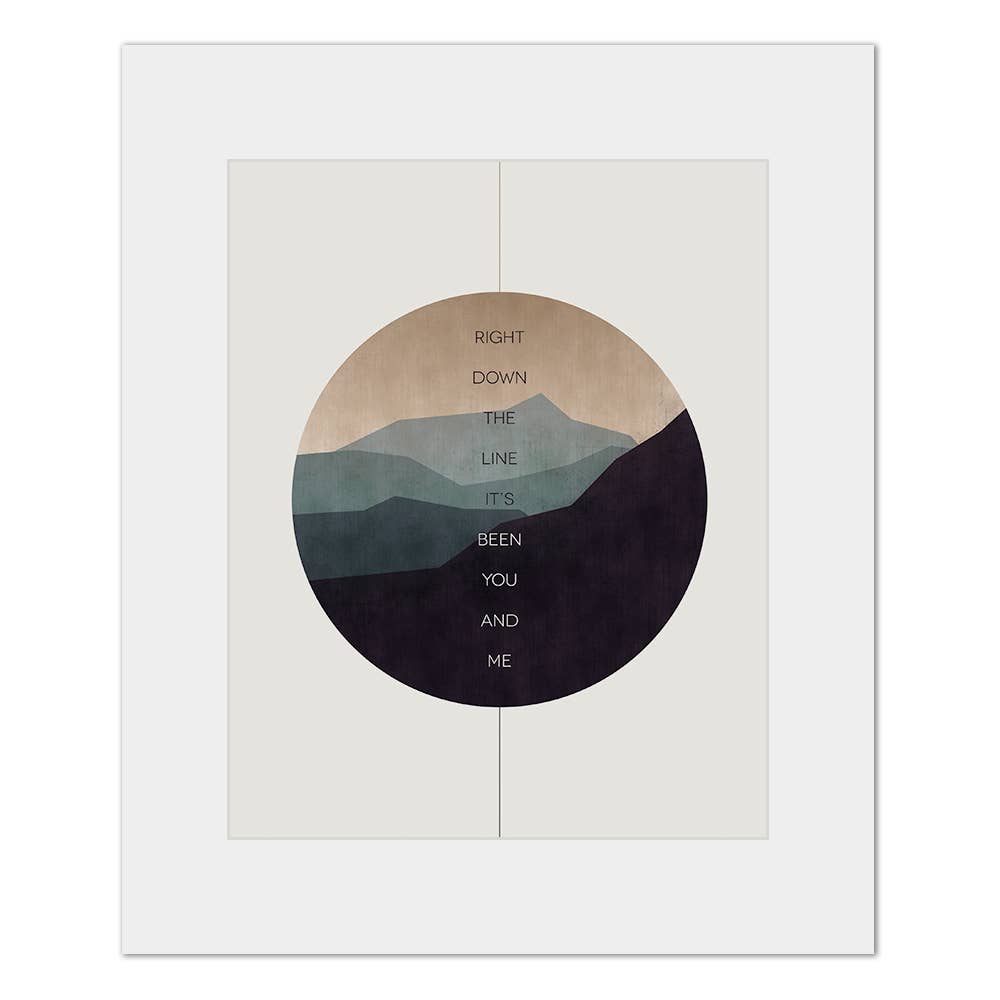 Lyrical Artworks - Wholesale Art Print - Journey | Faithfully song lyric wall art music print0