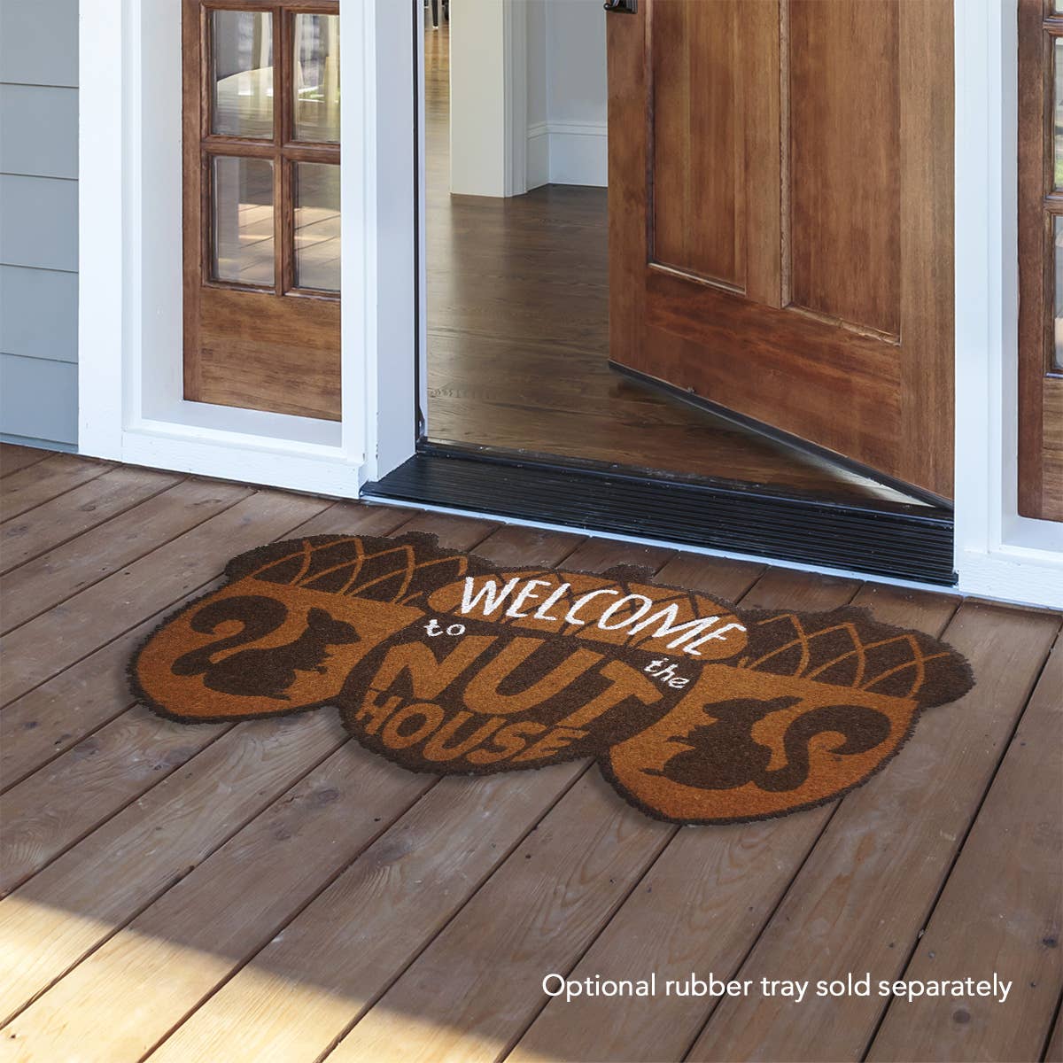 Briarwood Lane - Wholesale Door Mat - Welcome To The Nuthouse Natural Fiber Coir Doormat (Case  4)1