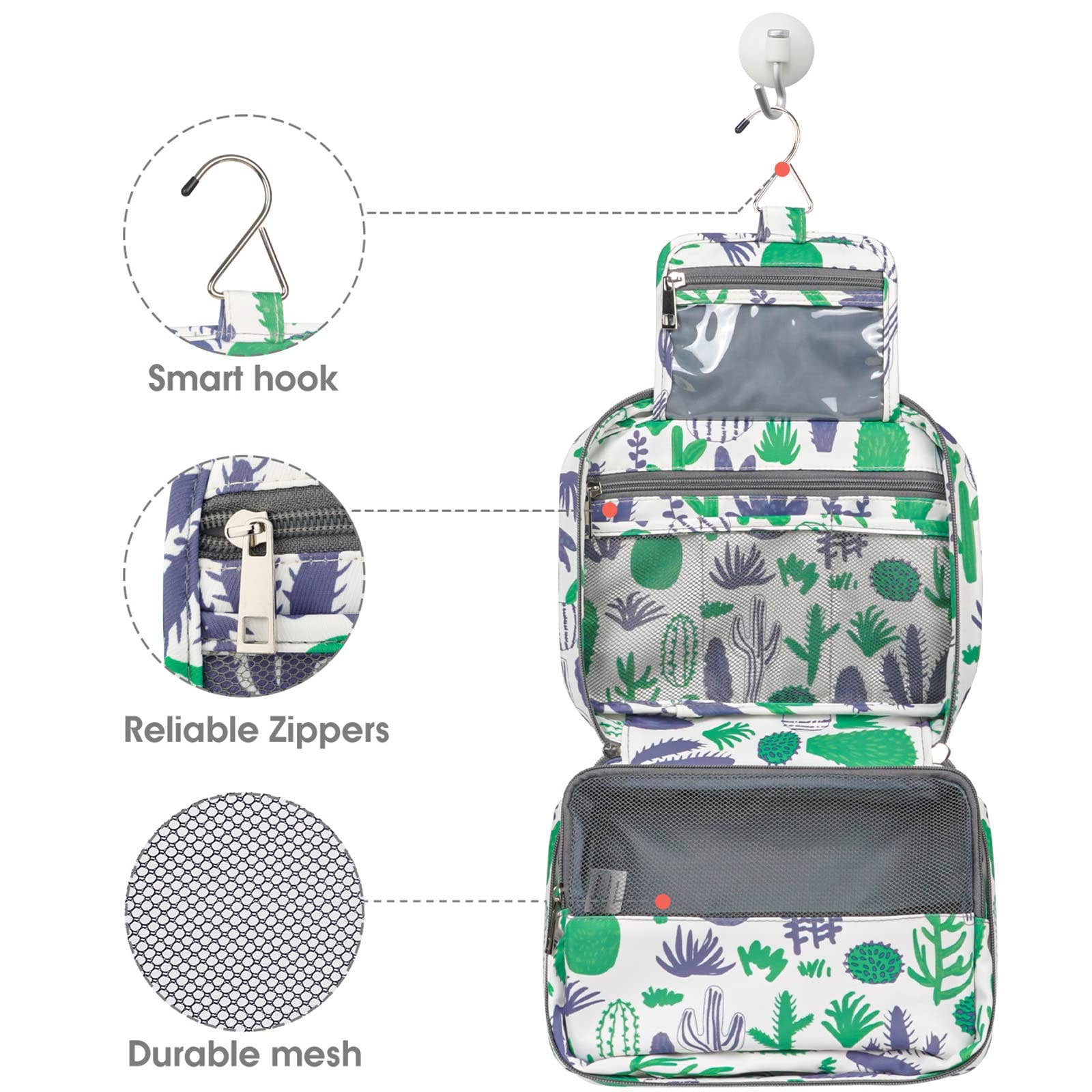 NARWEY INC - Wholesale Toiletry Bag - Women's - Hanging Travel Toiletry Bag Cosmetic Make up Organizer60