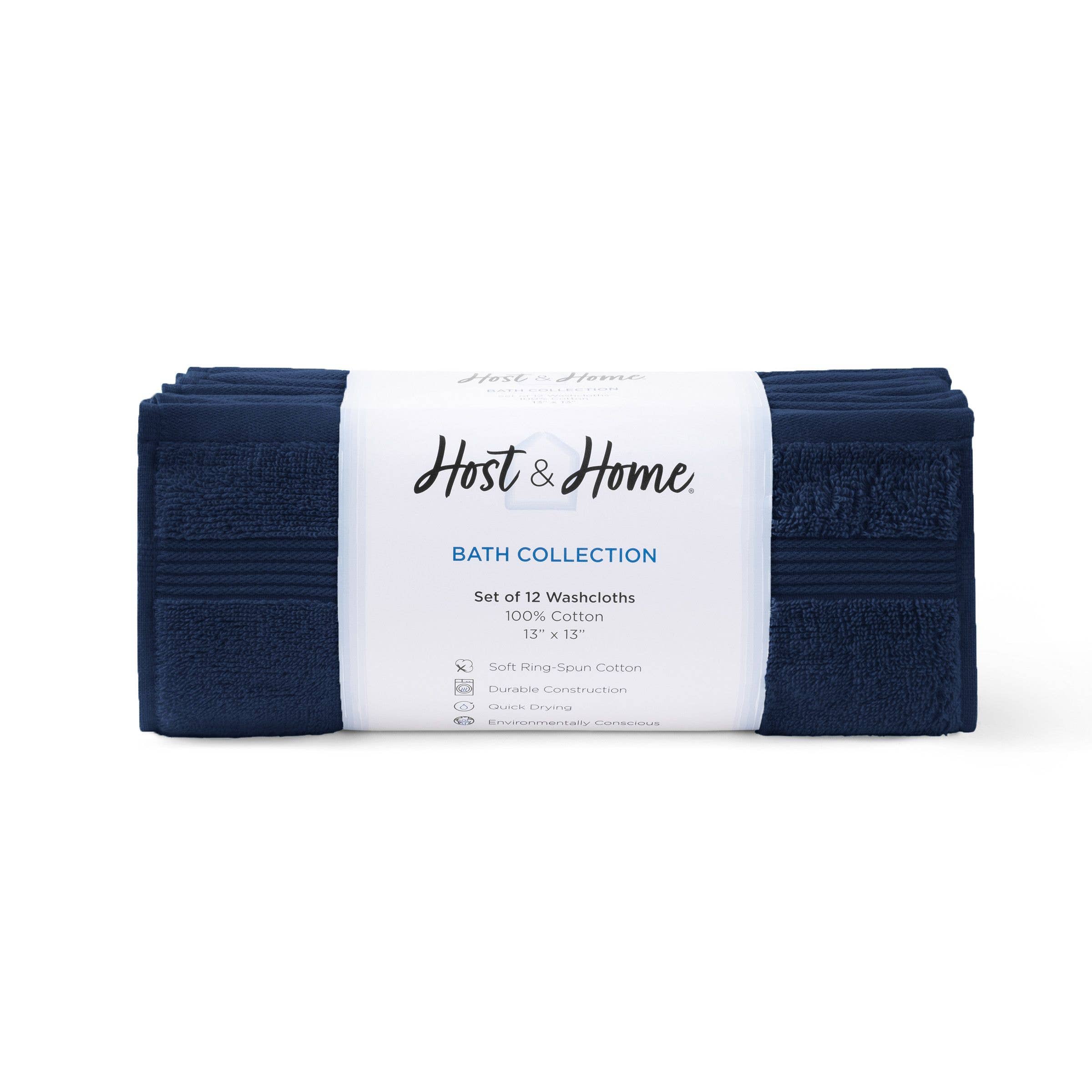 Arkwright Home - Wholesale Wash Cloth - Host & Home Soft Cotton Washcloths (12 Pack), 13x13, 400 GSM21