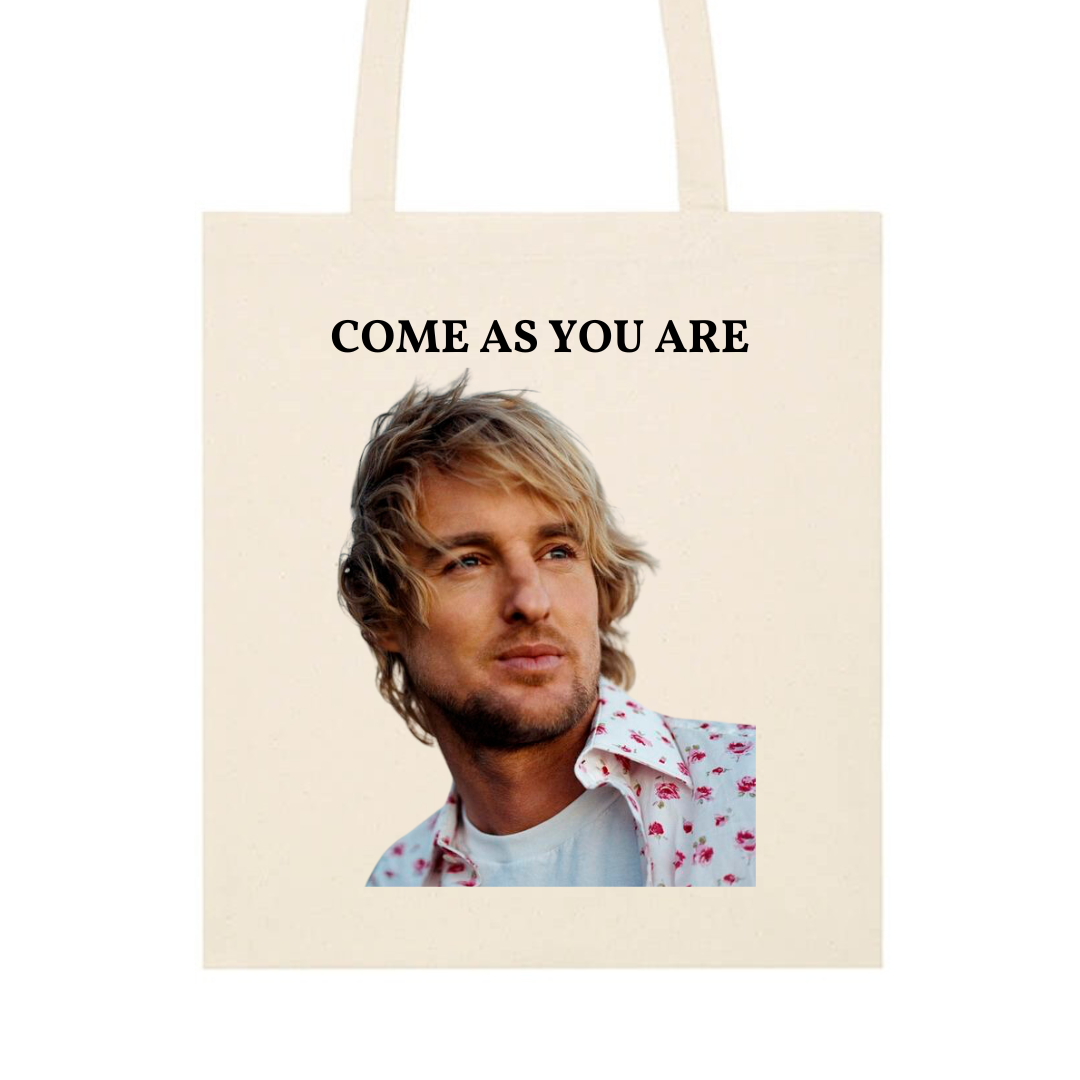 ZZZEBRAAA LIMITED – wholesale Tote bag – Unisex – Come As You Are Owen Wilson Funny Meme Tote Bag0