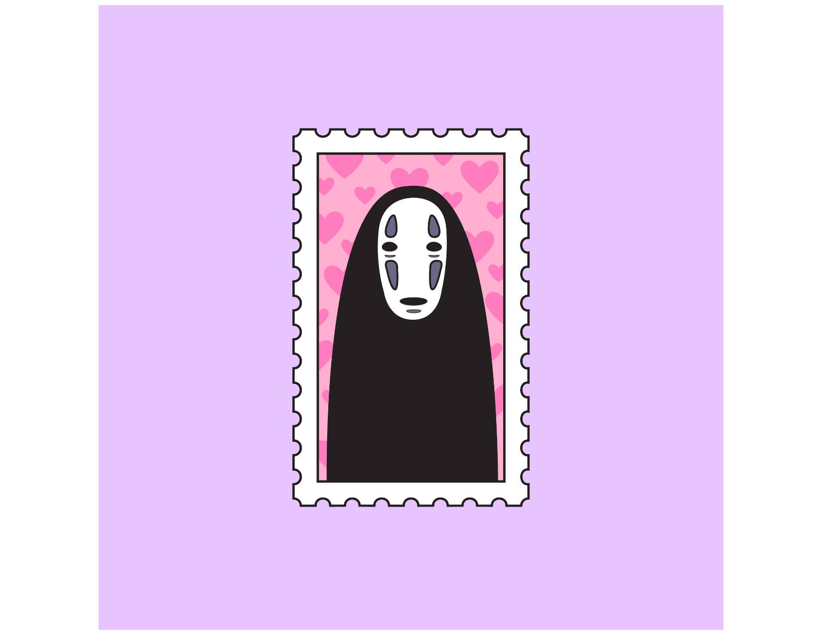 Shadows of Sunshine - Wholesale Sticker - Kaonashi (No Face) Stamp Spirited Away Inspired Sticker