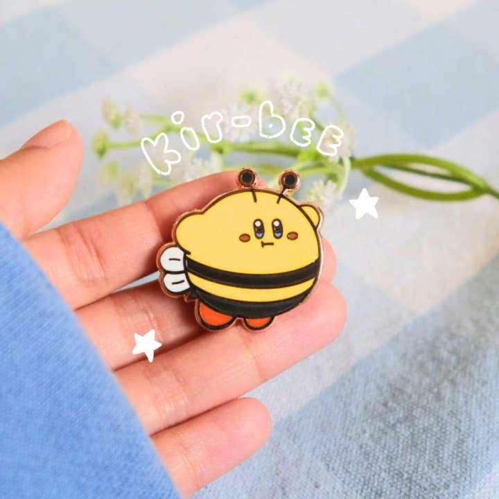 Kir(bee) Hard Enamel Rose-Gold Plated Pin for wholesale by byUme Co.