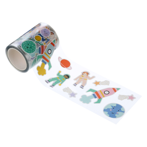 MagicPlaybook - Wholesale Sticker - Kids & Baby - Outer Space Washi Stickers -Over 200 Rockets, Planets & More1