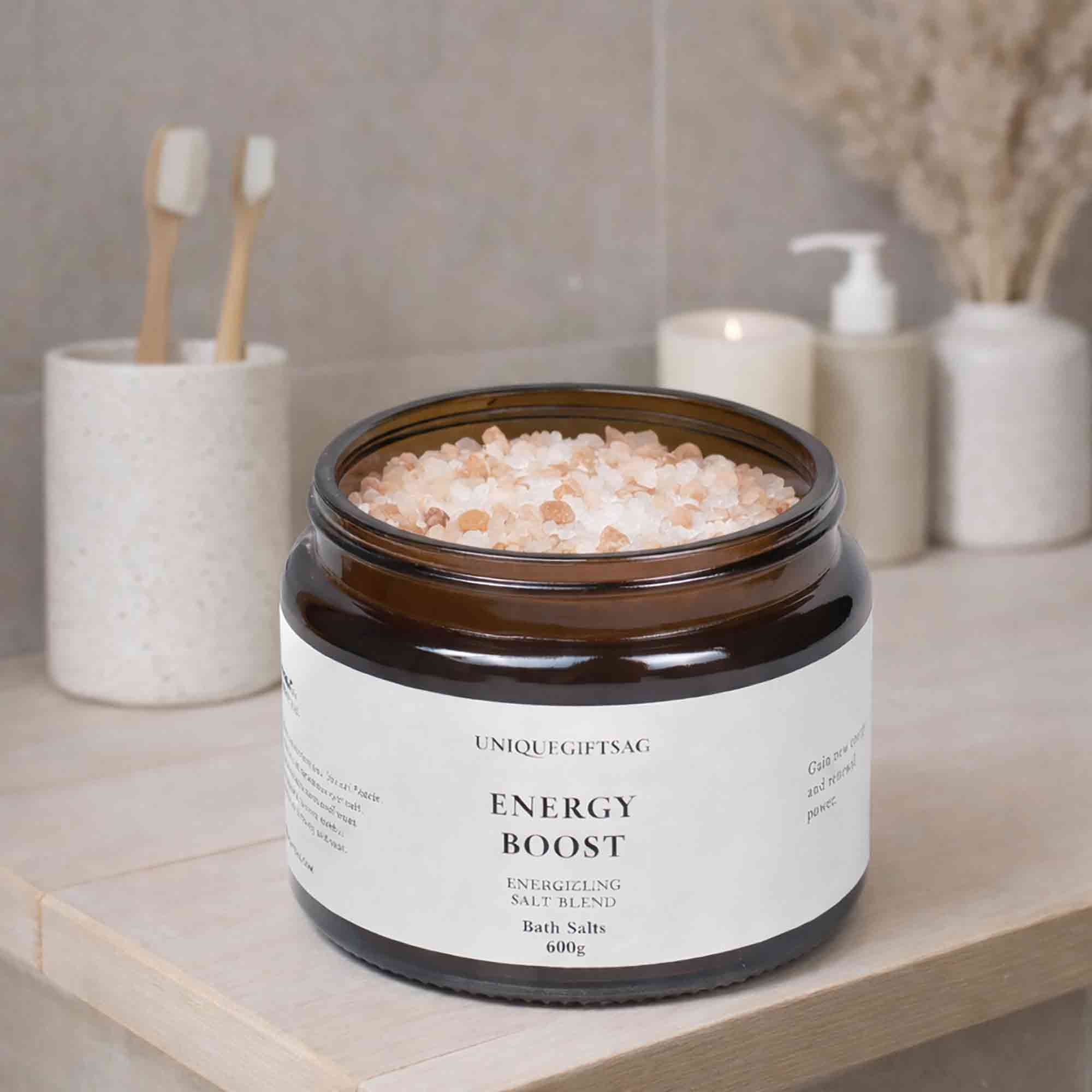 UniqueGiftsAG - Vente Sel de bain - Sel de bain énergisant – Sel de bain régénérant pour la fatigue