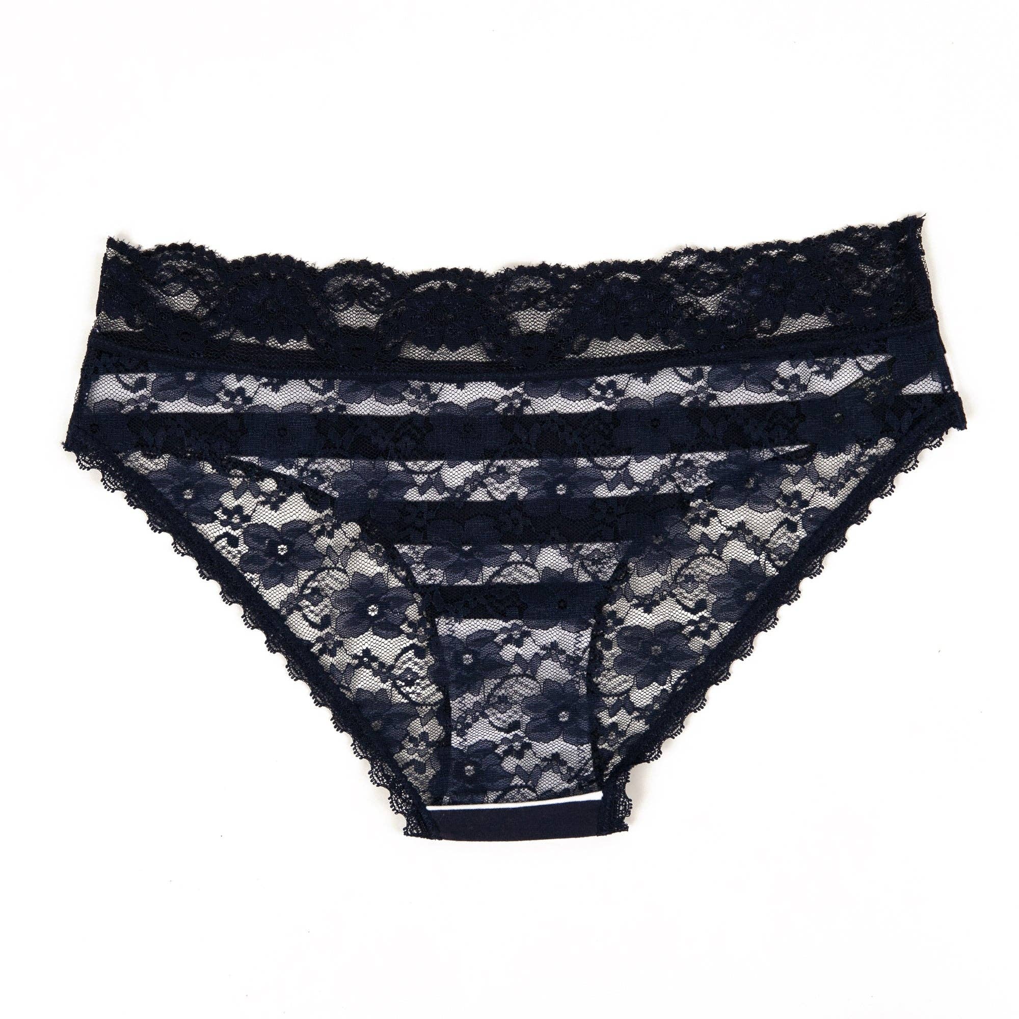 Splendies - Vente Maillot de bain deux-pièces – femme - Dans le bikini en coton bleu marine1