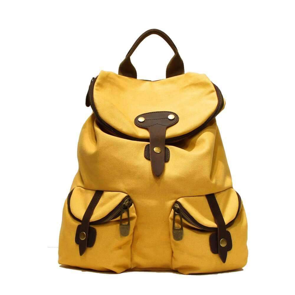 ZEDE PARIS - Wholesale Backpack - Women's - SAINT-PAUL - Canvas and leather backpack54