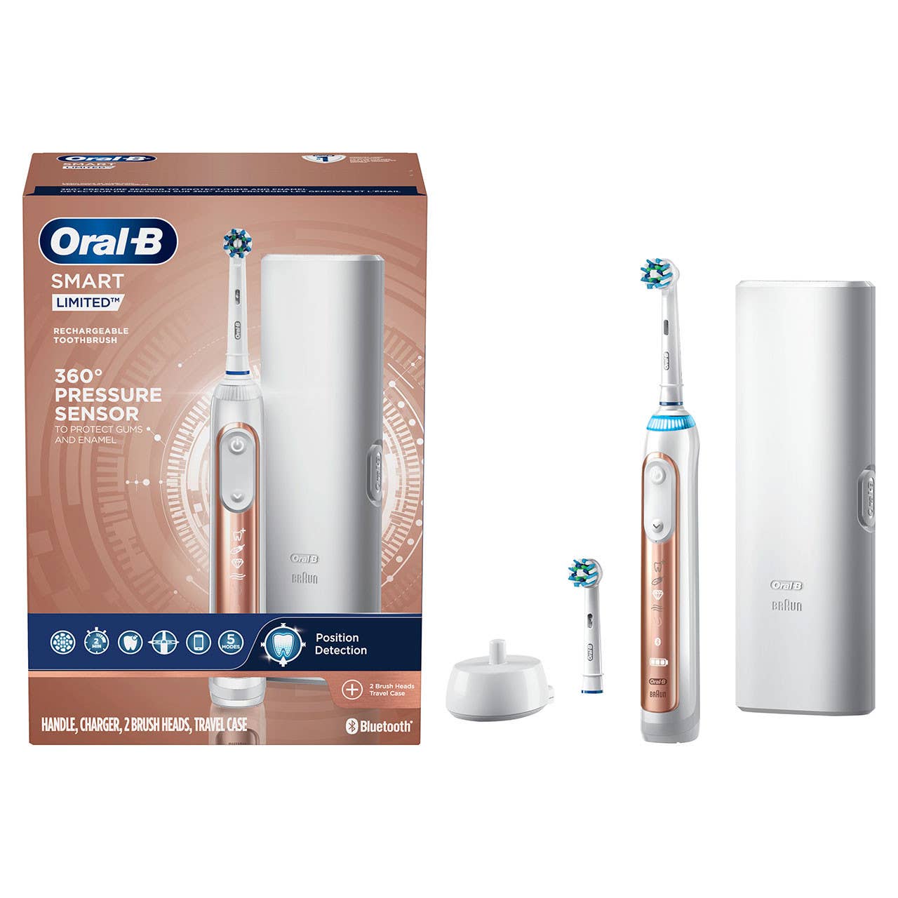 First Choice Buying - Wholesale Toothbrush - Oral-B Smart Limited Electric Toothbrush, Rose Gold0