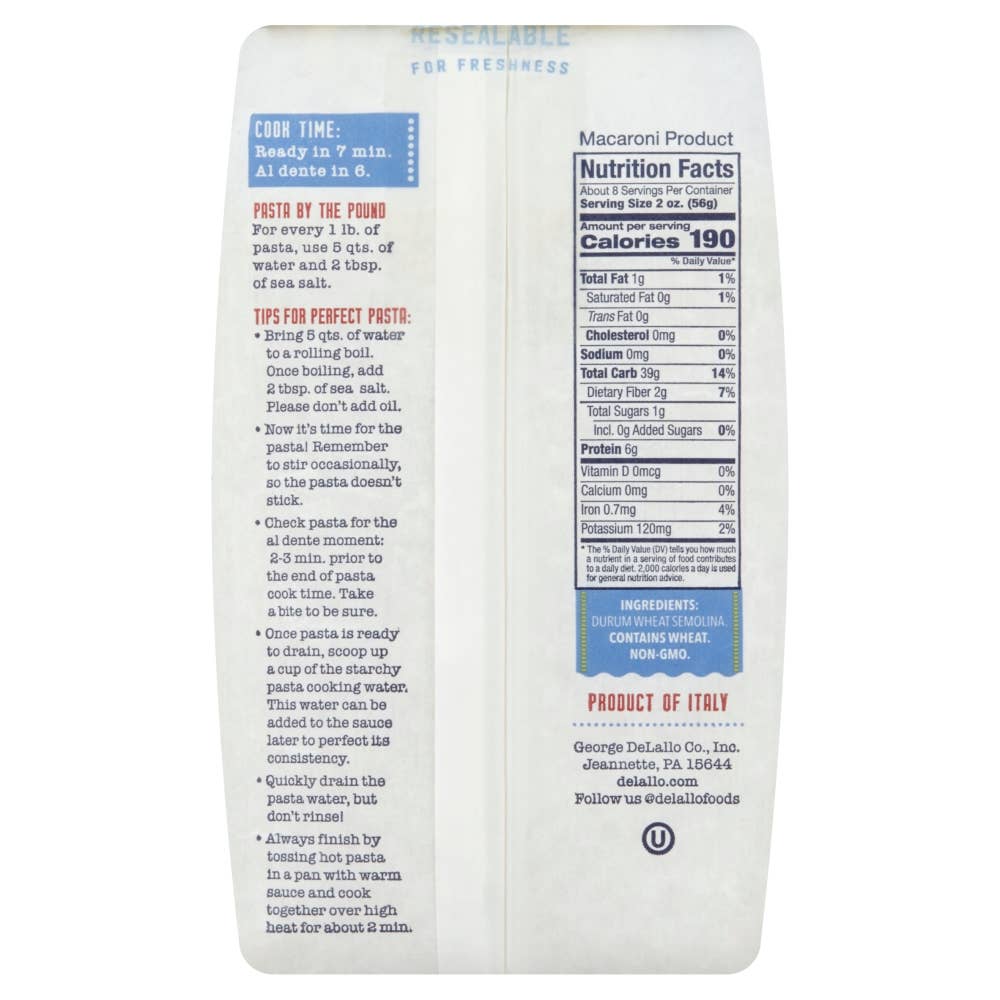 Delallo - Wholesale Pasta - Acini di Pepe1