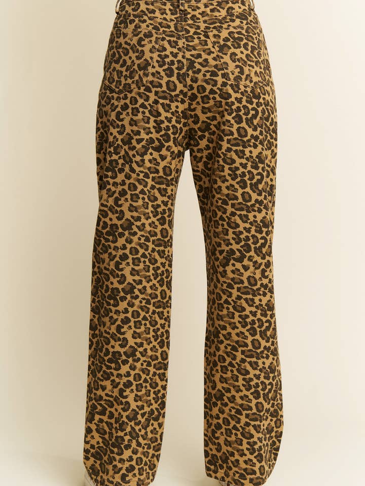 JADE BY JANE - Wholesale Jeans - Dames - GROTE MAAT LEOPARDPRINT DENIM BROEK15