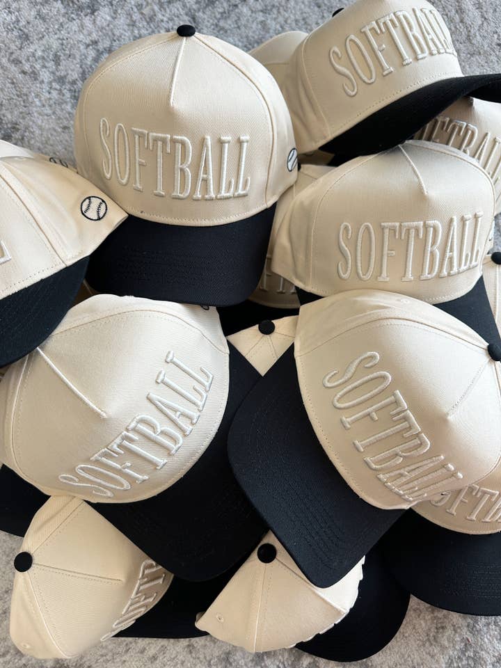 SOFTBALL Vintage Trucker Hat for wholesale by Social Statement