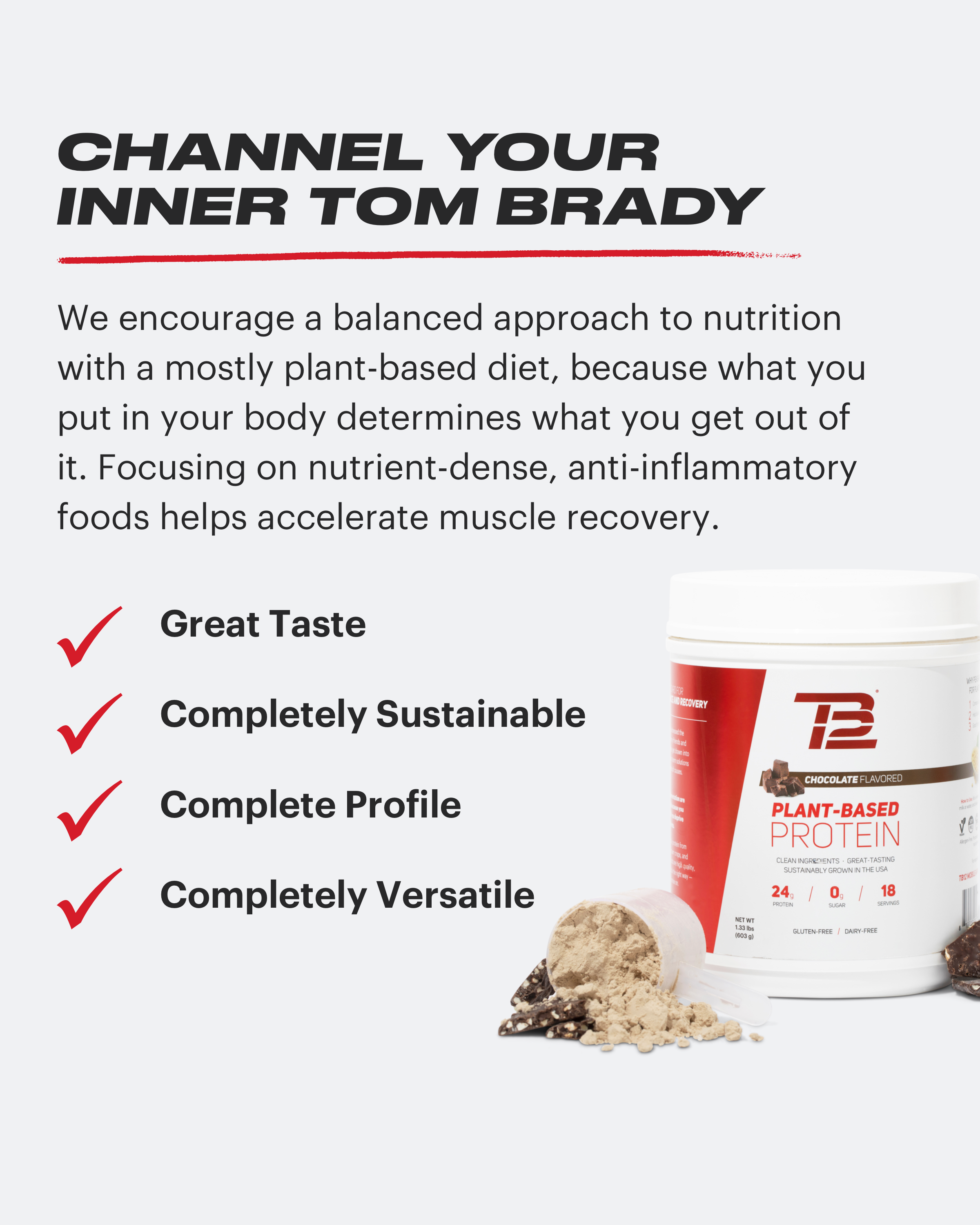 TB12 – wholesale Protein/superfood powder – TB12 Plant-Based Protein26