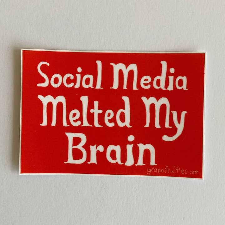 SOCIAL MEDIA Sticker for wholesale by Grapefruit