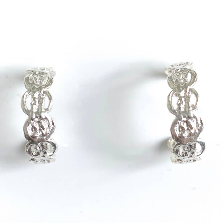 Boucles d'oreilles en dentelle de ruban pour la vente par SarahAnaDesigns