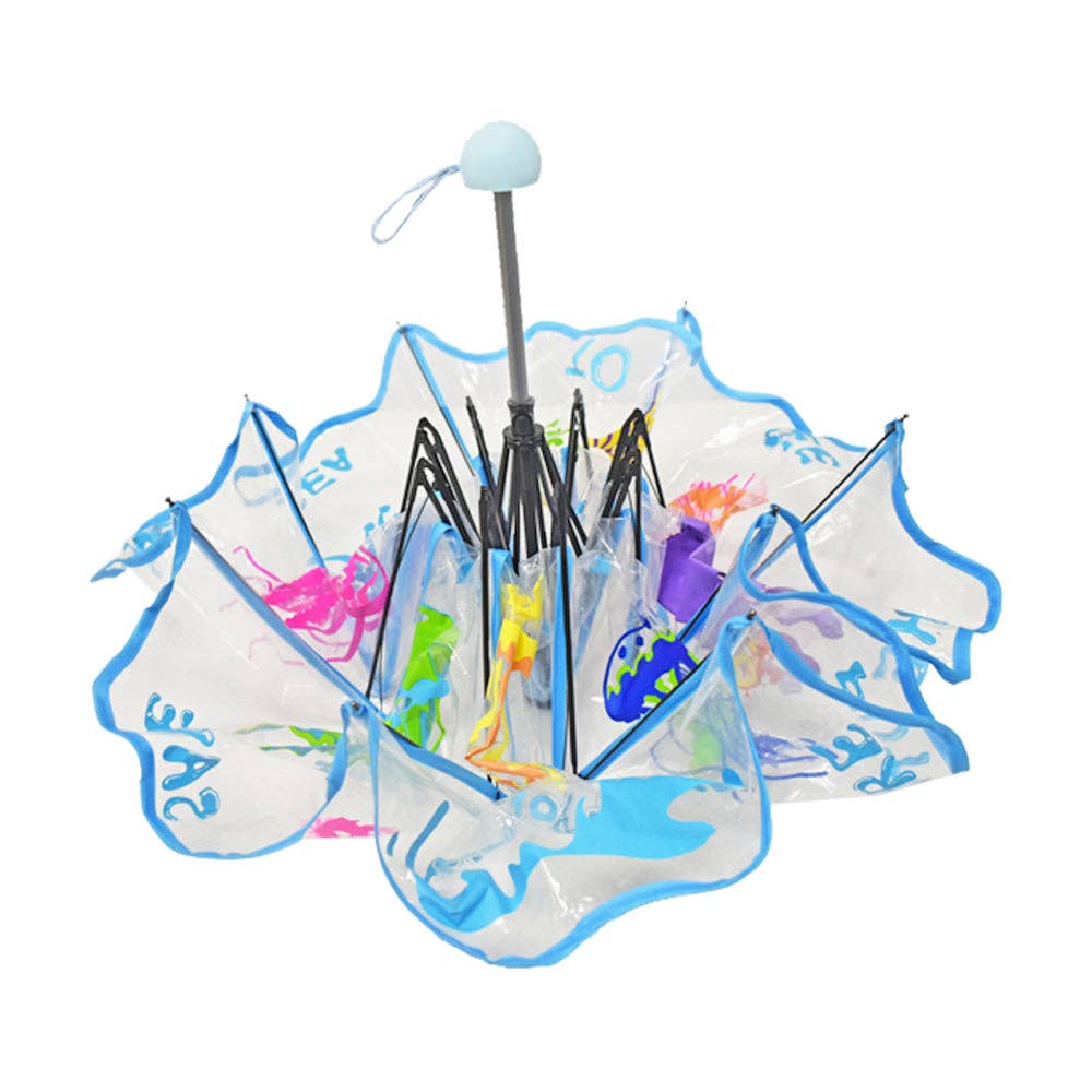 Kidorable - Wholesale Paraplu - kinderen - Transparante Jellyfish opvouwbare paraplu voor kinderen en volwassenen2