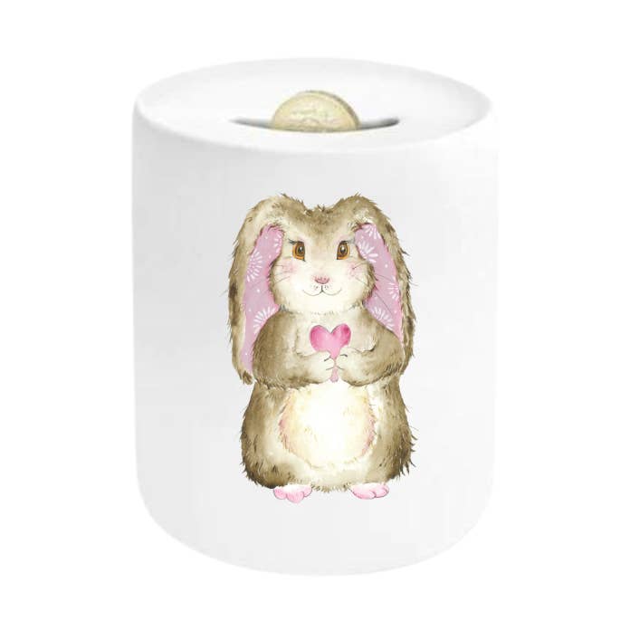 Bunny (Pink) Money Box, Piggy Bank, Moneybox for wholesale by Love Country
