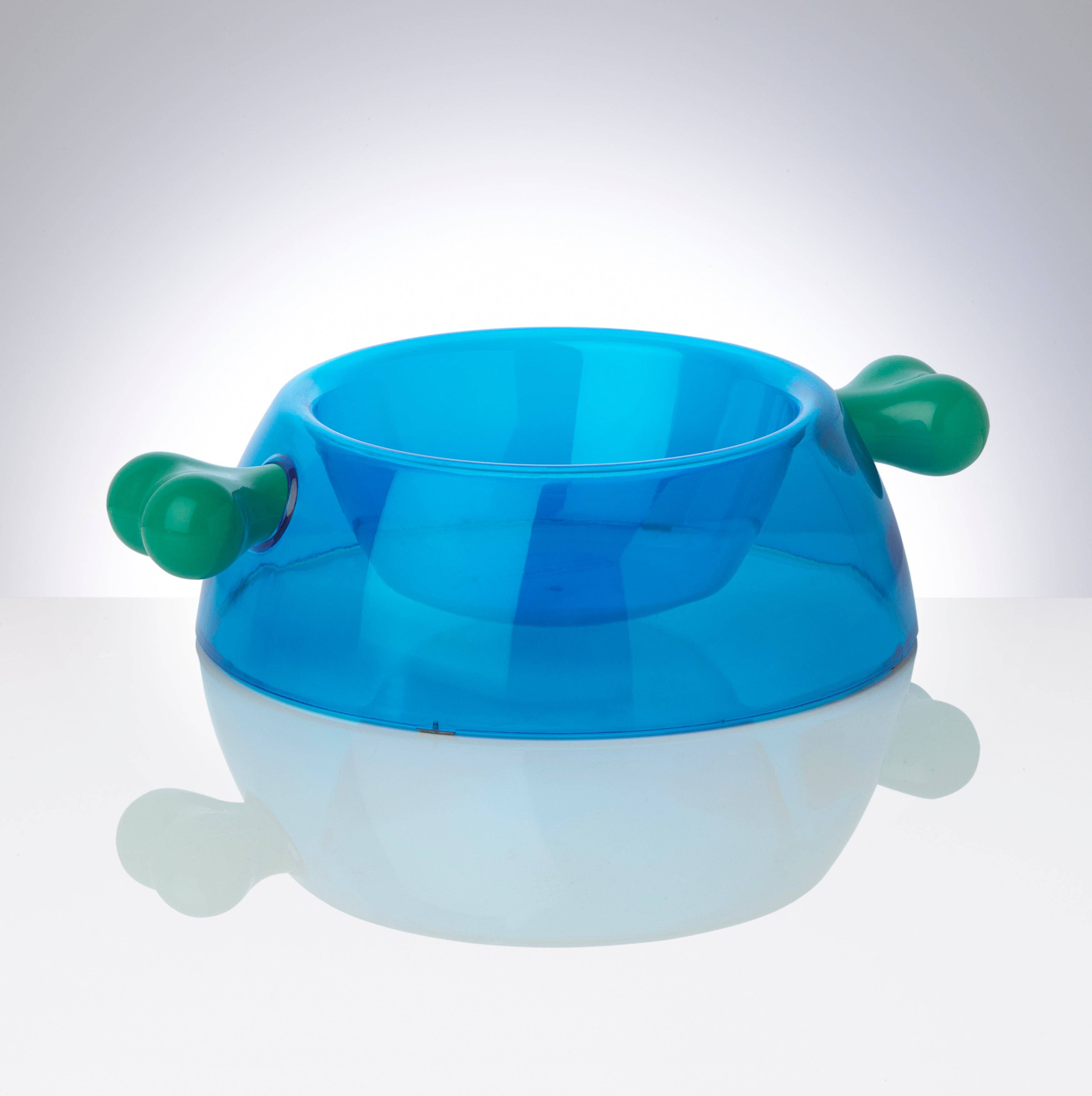 ocean green Atrium Pop Art Woof Dog Bowl for wholesale on Faire0