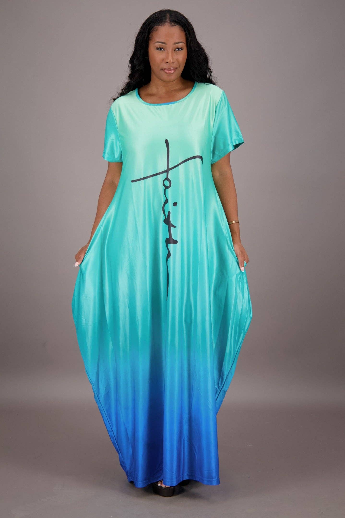 Advance Apparels - Wholesale Dress - Women's - Gradient Dye Faith Dress7