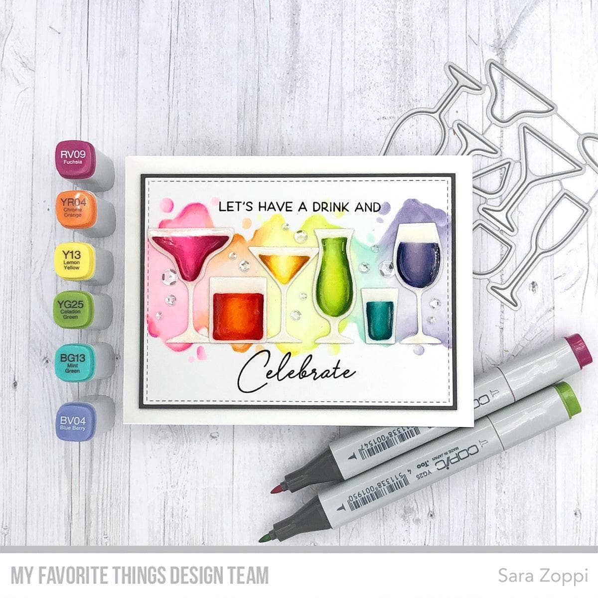 My Favorite Things - Wholesale Verjaardagskaartje - Hef een glas29