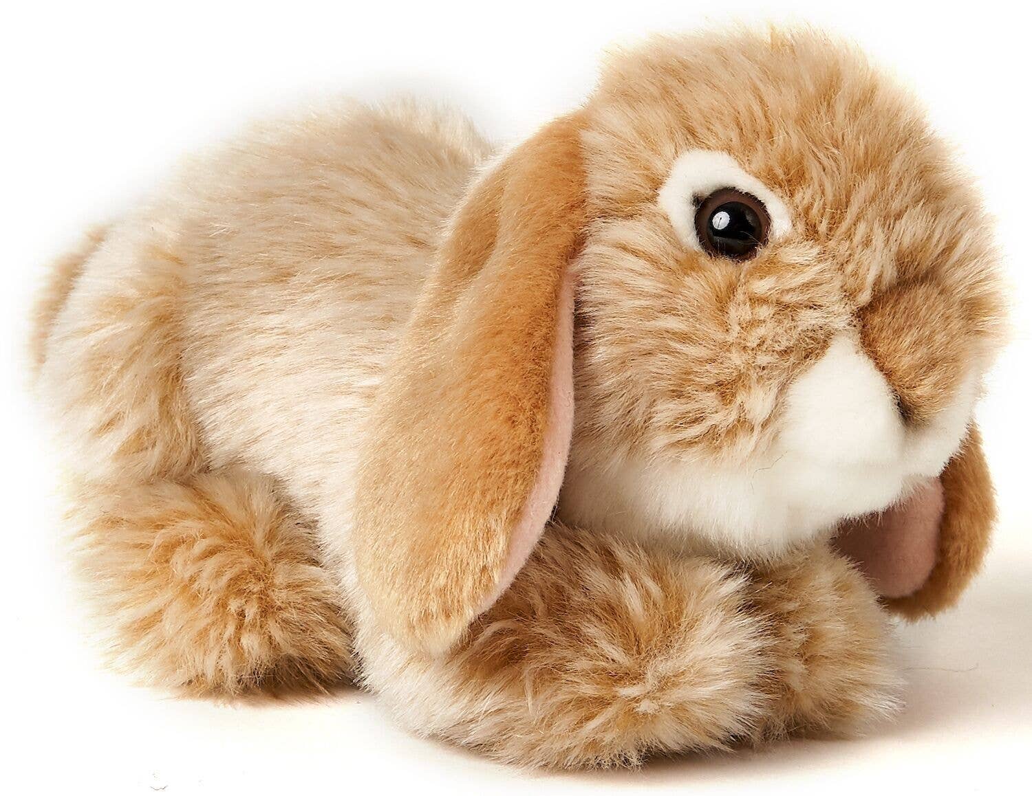 Uni Toys – wholesale Stuffed/plush toy – Kids & baby – Aries rabbit, lying down (beige) - cuddly/plush toy0