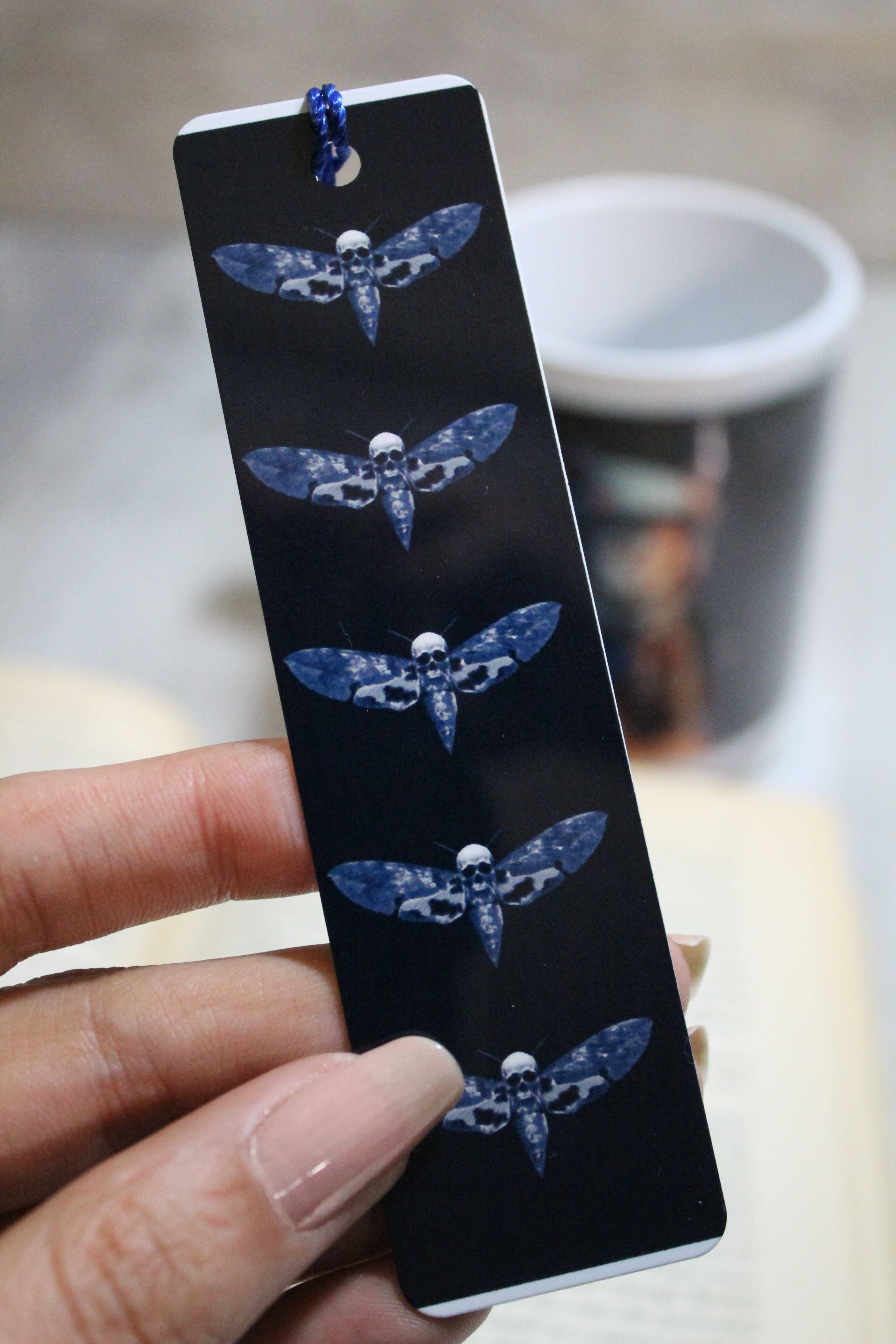 Raven Design – wholesale Bookmark – Death Moths // Metal Bookmark1