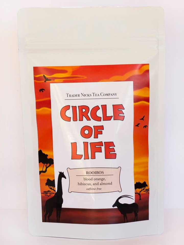 Circle of Life Blood Orange Rooibos for wholesale by Trader Nicks Tea Company