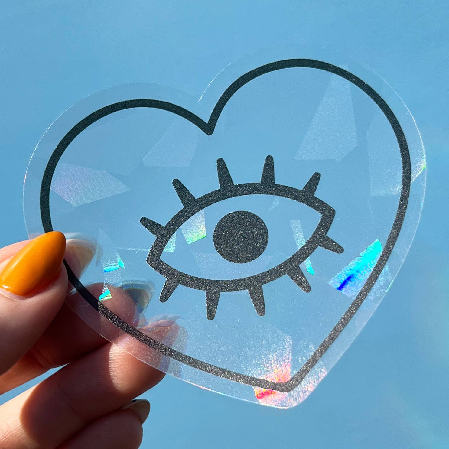 Wokeface - Wholesale Suncatcher - Suncatcher - Heart Eye1