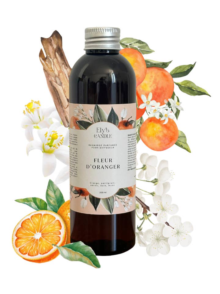Orange blossom refill for diffuser for wholesale by Ely's candle