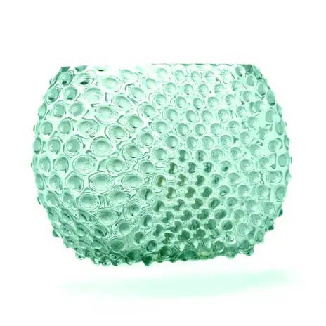 Vaso Óptico com Prego | Mar de Capri | Cristal da Boémia Soprada à Mão por atacado de Maure Luxury Gifts