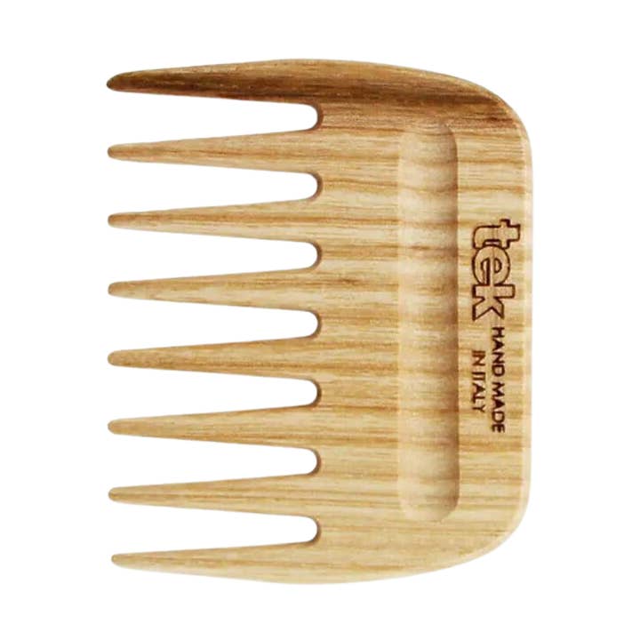 Afro wide tooth comb natural ash - Tek for wholesale by Ecohesens