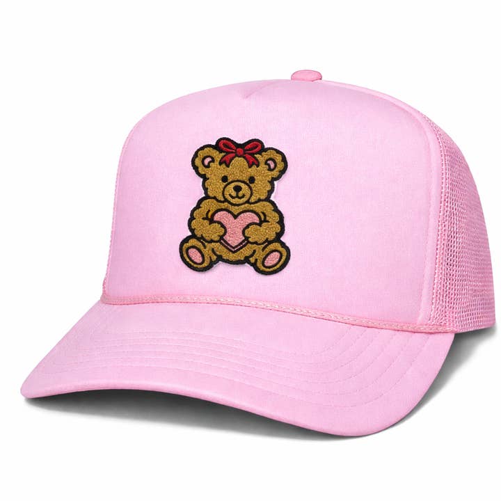 Beary Loved Chenille Patch | LC Elizabeth Original | Heat Applied Patch Hat for wholesale by LC Elizabeth