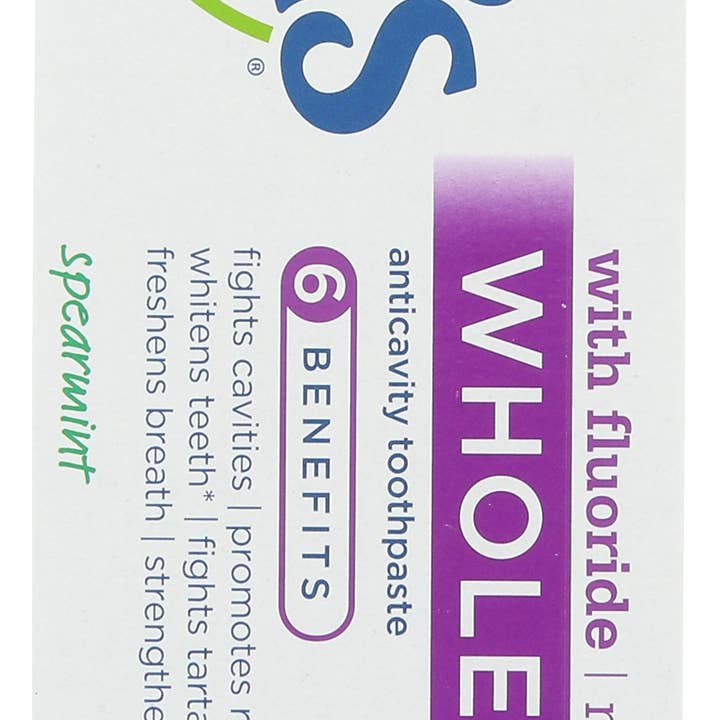 Everyday Supply Co - Wholesale Toothpaste - TOMS OF MAINE TTHPASTE WHL CARE SPRMNT1