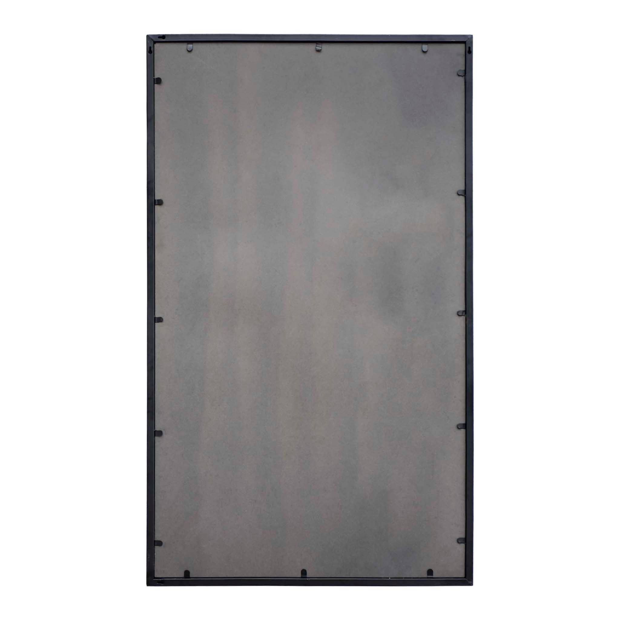 Paris Loft Inc - Vente Miroir mural - Miroir mural rectangulaire noir à 4 panneaux style ferme6