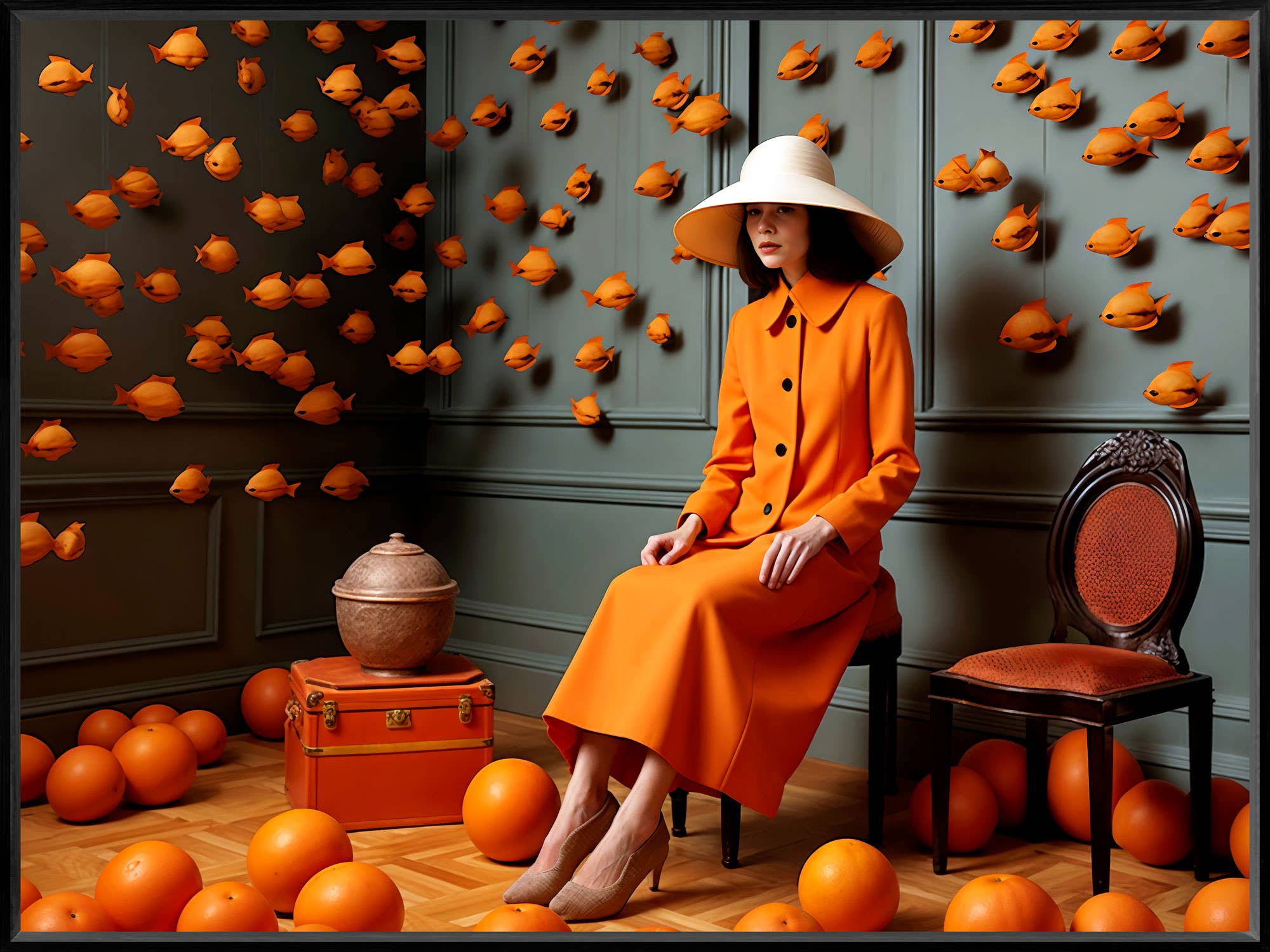 Atelier Contemporain - Vendita all'ingrosso Stampa artistica - Stampa d'arte Fine Art - « Orange girl » di C. Malsert9