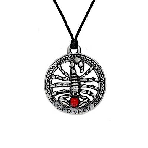 Myth & Magik - Silver Jewellery Cavern Wholesale - Wholesale Pendant/Charm Necklace -  Pewter Scorpio Zodiac Necklace - Astrology Gift - (USA-DDP)3