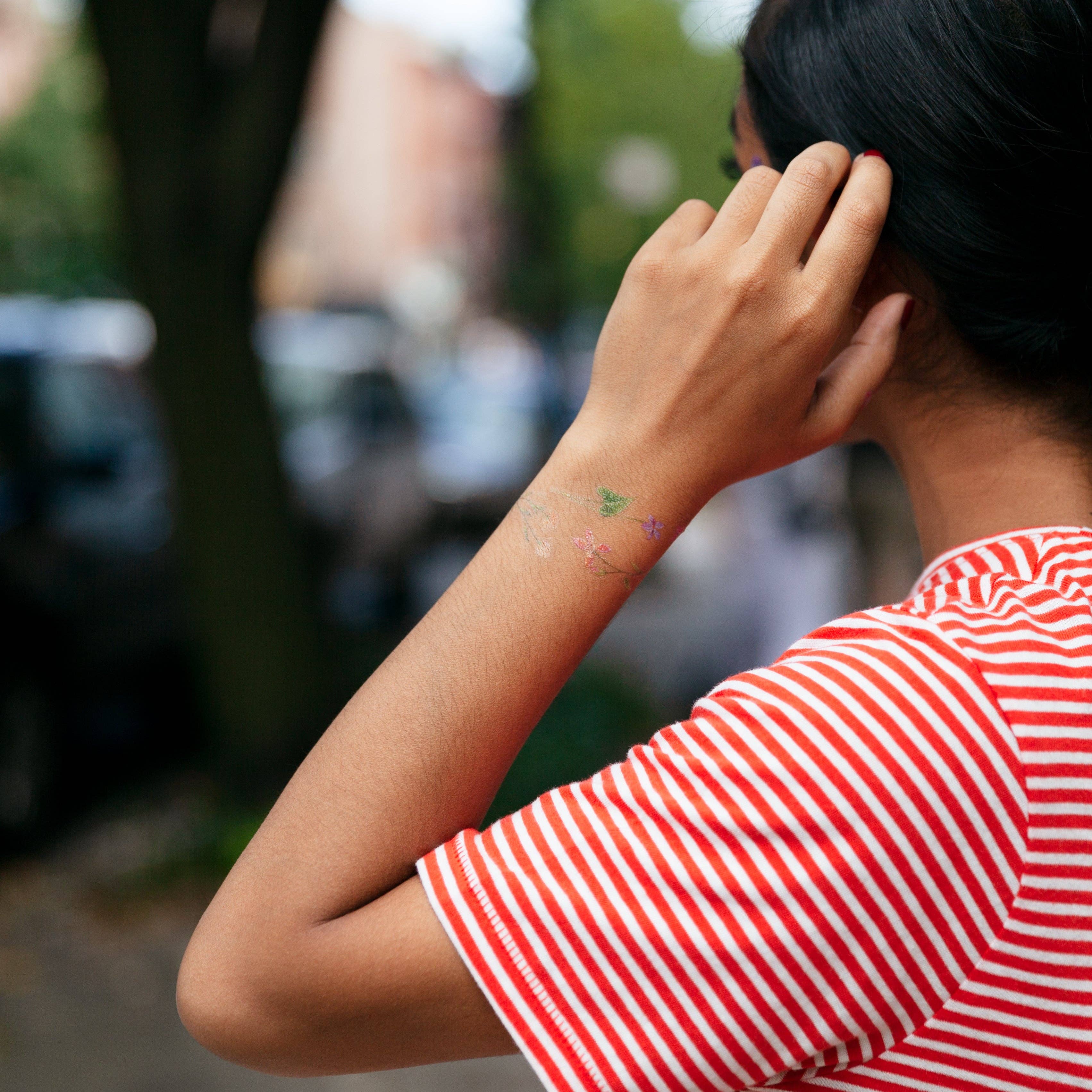 Tattly - Wholesale Temporary Tattoo - Petite Florals Tattoo Pair2