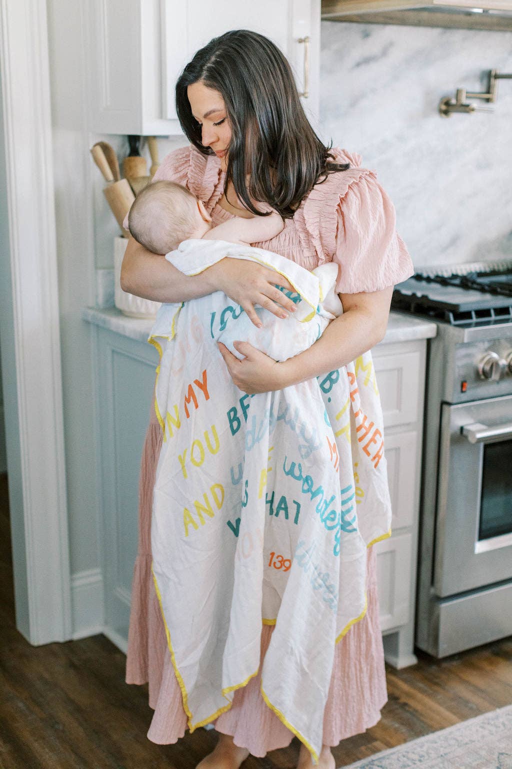 Tiny Theologians - Wholesale Bedding Blanket - Kids & Baby - Psalm 139 Muslin Baby Blanket2