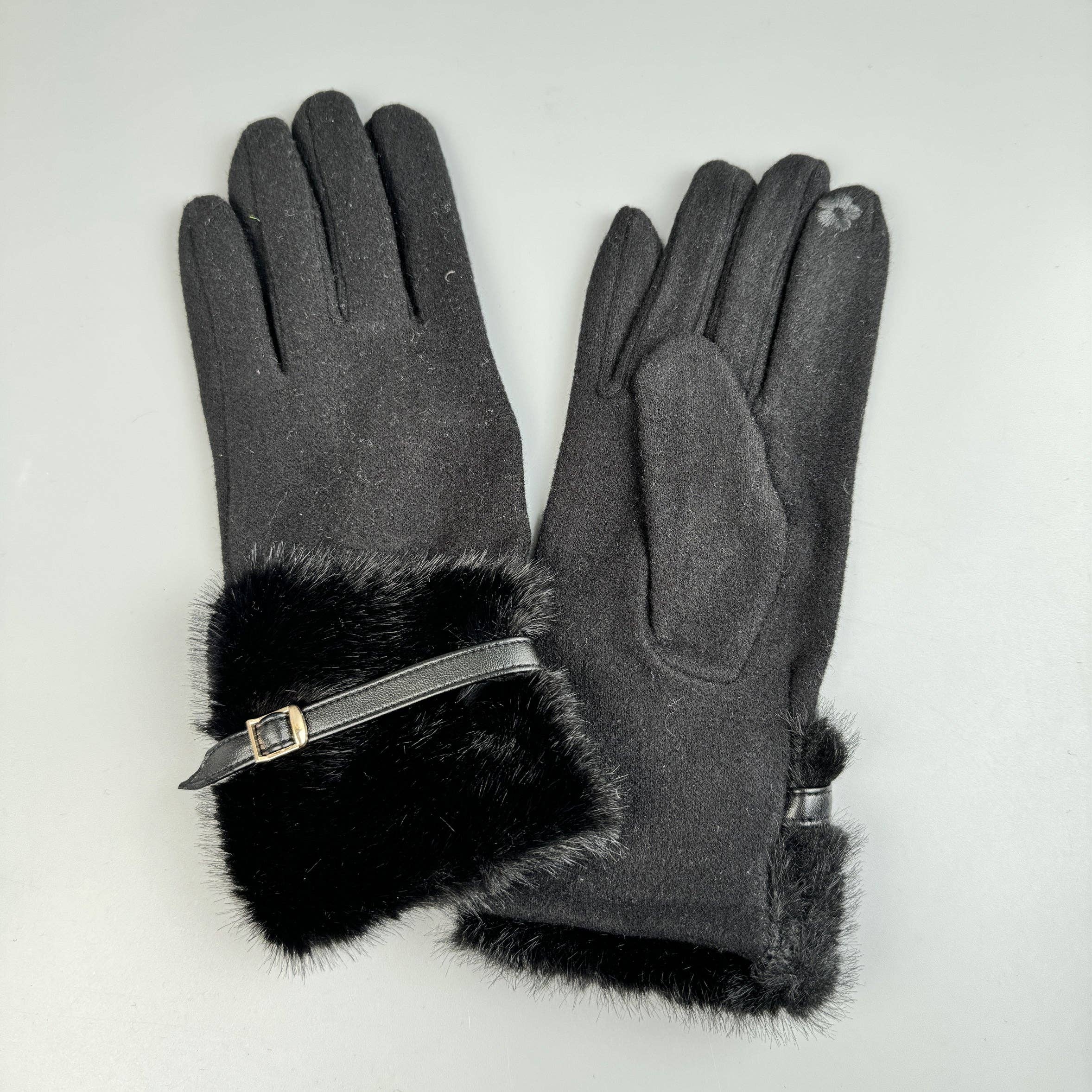 Ole - Vente Gants – femme - Gants à écran tactile en fausse fourrure18