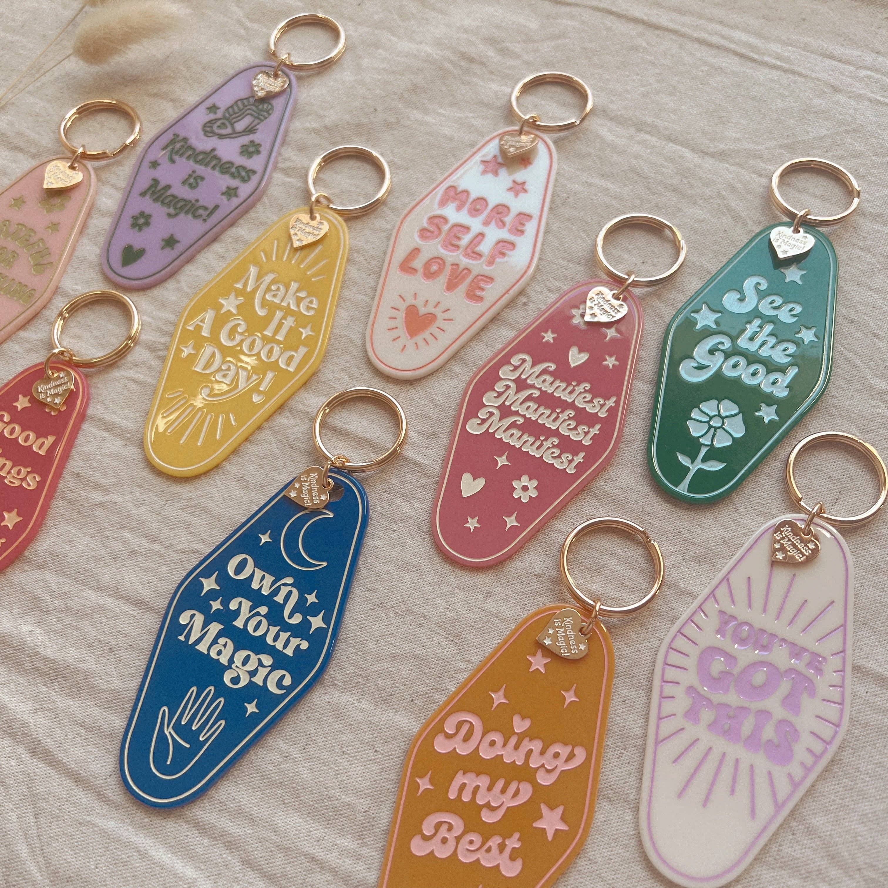 Kindness is Magic - Wholesale Keychain - Women's - Inspirational Motel Keychains - All Quotes4